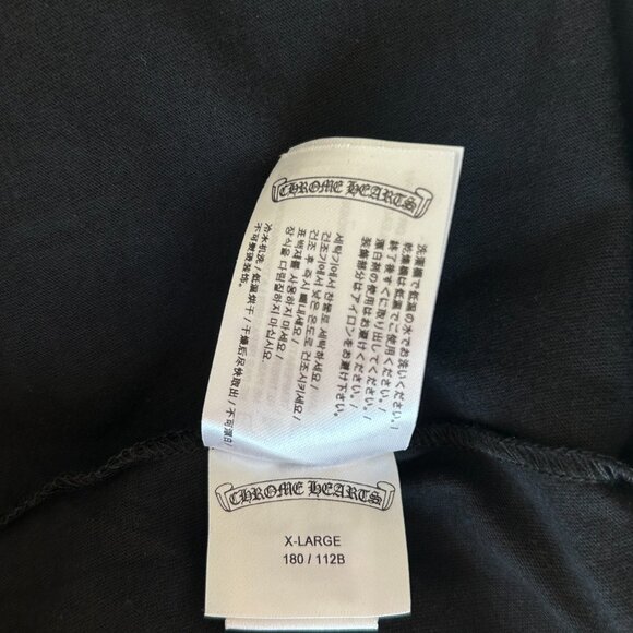 Chrome Hearts Black & Pink Neck Logo Longsleeve T-Shirt - Picture 6 of 7